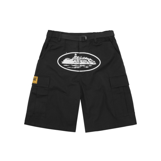 ALCATRAZ CARGO SHORT [BLACK]