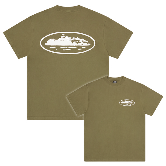 ISLAND PUFF PRINT TEE [OLIVE]